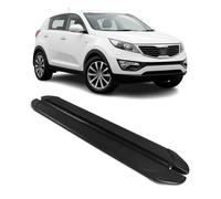OMAC Estribos Laterales Faldones Compatible con Kia Sportage 2010-2015 Aluminio Negro Plata