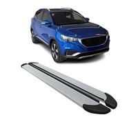 OMAC Estribos Laterales Faldones Compatible con MG ZS-EV 2020-2026 Aluminio Plata 2 Pzs