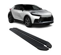 OMAC Estribos Laterales Faldones Compatible con Toyota C-HR AX20 2023-2026 Negro ALU 2tlg