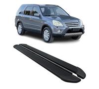 OMAC Faldones laterales compatibles con Honda CR-V 2002 - 2006 | 2 soportes de aluminio para coche, decoración de color negro