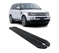 OMAC Faldones Laterales Estribos Laterales Schweller Compatible con Range Rover Sport 2005-13 ALU Negro