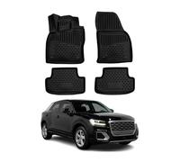 OMAC GmbH - Alfombrillas para coche para cualquier clima Q2 2016 - 2020, 3D, borde alto, alfombrillas de goma para todo tipo de clima, color negro