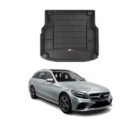 OMAC Goma Bandeja Maletero Compatible con Mercedes C Klasse S205 2014-2021 TPE Negro