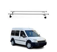 OMAC Heavy Duty Barras de Techo Transversales Compatibles con Ford Transit Connect I 2003-2013 - 2 Stangen - Acero Plata