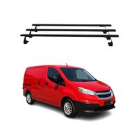 OMAC Heavy Duty Barras de Techo Transversales Compatibles con Nissan NV200 2009-2020 - 3 Stangen - Acero Negro