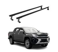 OMAC Heavy Duty Barras de Techo Transversales Compatibles con VW Amarok II 2023-2026 - 2 Stangen - Aluminio Plata