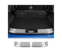 OMAC Interior Protector Umbral Maletero Parachoques Compatible con Nissan Juke 2019-2026 Acero INOX Gebürstet
