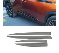 OMAC Listón de protección de puerta lateral compatible con Peugeot 2008 2019-2025 Cromo Acero Oscuro 4X