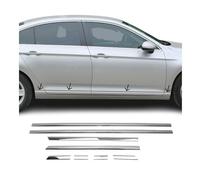 OMAC Listón de protección de puerta lateral compatible con VW Passat Variant B8 2014-2024, acero inoxidable, 8 unidades