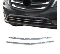 OMAC Listón para parrilla de radiador compatible con Mercedes Vito W447 2014-2019, cromo, 2 unidades