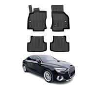 OMAC Premium Alfombrillas De Coche Compatible con Audi A3 8Y 2020-2024 Negro TPE Goma 4Pza