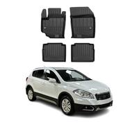 OMAC Premium Alfombrillas De Coche Compatible con Suzuki SX4 S-Cross 2013-2024 TPE Goma 4X