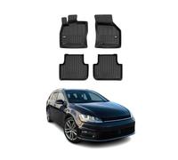 OMAC Premium Alfombrillas De Coche Compatible con VW Golf Sportsvan 2014-2020 TPE Goma 4X