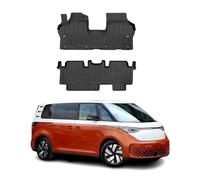 OMAC Premium Alfombrillas De Coche Compatible con VW ID Buzz 2022-2024 Negro TPE Goma 2Pza