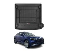 OMAC Premium Bandeja Maletero Alfombrilla Compatible con Audi Q8 2018-2024 Negro Goma TPE
