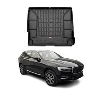 OMAC Premium Bandeja Maletero Alfombrilla Compatible con Volvo XC60 2017-2024 Negro TPE