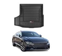 OMAC Premium Bandeja Maletero Alfombrilla Compatible con VW Arteon 2017-2024 Negro TPE