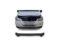 OMAC Protector de capó Deflector contra impactos de piedras, compatible con Mercedes Vito Viano W639 2003-2014 | Negro Insectos Protector de capó Protector de Marco Máscara Accesorios