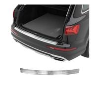 OMAC Protector Umbral Maletero Protector Parachoques Compatible con Audi Q7 4M 2015-2026 Cromado Gebürstet