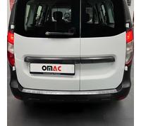 OMAC Protector Umbral Maletero Protector Parachoques Compatible con Dacia Dokker 2012-2024 Gebürstet Dunkel