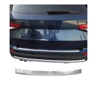 OMAC Protector Umbral Maletero Protector Parachoques Compatible con Seat Ateca 2016-2025 Acero INOX Plata
