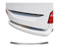 OMAC Protector Umbral Maletero Protector Parachoques Compatible con VW Caddy 2015-2020 Acero INOX Gebürstet