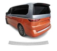 OMAC Protector Umbral Maletero Protector Parachoques Compatible con VW T7 Multivan 2021-2026 Cromado Acero INOX Plata