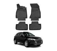 OMAC USA - Juego Completo de Alfombrillas de Goma, Alfombra de Coche para Audi Q5 2017 para Todo Tipo de Clima, moldeadas en 3D, Color Negro