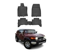 OMAC USA Set completo personalizado para todo tipo de clima, Alfombras de Coche, Tapete de goma negra moldeada 3D para piso para Toyota FJ Cruiser 2006-2014