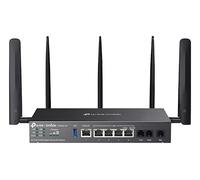 Omada 4G+ Cat6 AX3000 Wi-Fi 6 Gigabit Desktop DSL Gateway, USB 3.0, 5 puertos Gigabit, 3 x RJ11, 2 ranuras para tarjetas SIM, Red Omada, Gestión Central, VPN Multiple VPN de TP-Link