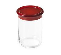 omada Design 1 l tarro de plástico de 15,5 cm de alto, sello hermético con sello, excelente recipiente en la cocina excelente para almacenar sal, azúcar, especias y café o té, línea Trendy