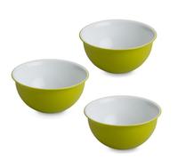 OMADA Design - 3 cuencos antibacterianos de 1,5 l, de plástico, irrompibles, lavables en lavavajillas, fabricado en Italia, línea Sanaliving