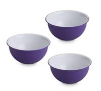 OMADA Design - 3 cuencos antibacterianos de 1,5 l, de plástico, irrompibles, lavables en lavavajillas, fabricado en Italia, línea Sanaliving