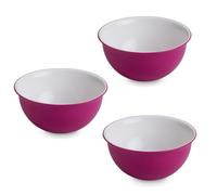 OMADA Design - 3 cuencos antibacterianos de 1,5 l, de plástico, irrompibles, lavables en lavavajillas, fabricado en Italia, línea Sanaliving