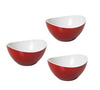 Omada Design, 3 Tazónes bicolor, 14 cm de diámetro, 40cl, resistente a golpes, apilable, apto para lavavajillas, Trendy Line