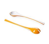Omada Design Cubiertos de ensalada vajilla moderna, con un efecto sombreado en el exterior, para que su cocina sea práctica y divertida, Trendy Line