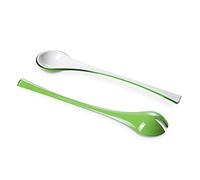 Omada Design Cubiertos de ensalada vajilla moderna, con un efecto sombreado en el exterior, para que su cocina sea práctica y divertida, Trendy Line
