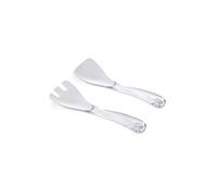 Omada Design Cubiertos de plástico de dos tonos para ensaladas, Made in Italy, aptos para lavavajillas, Diamond Line