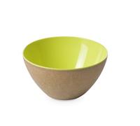 omada Design - Cuenco de Cocina de 1,5 l - Recipiente de plástico y Madera - Duradero e irrompible - Fabricado en Italia - Línea Ecoliving