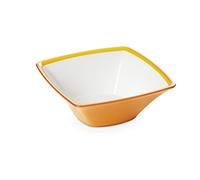 Omada Design Ensaladera de 2,3 L, cuenco de cocina de acrílico irrompible, lavable en lavavajillas, fabricado en Italia, lìnea Square