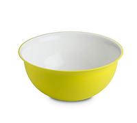 omada Design Ensaladera de 3.5 litros, Medidas: 26.5 x h 12 cm Blanco interior, coloreado en el exterior, en plástico y antibacteriano, Adecuado para MICROONDAS e irrompible, para cocina.