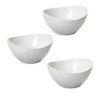 omada Design - Juego de 3 cuencos de cocina de 1,5 litros, ensaladeras de plástico de colores, recipiente irrompible, fabricado en Italia, línea Trendy