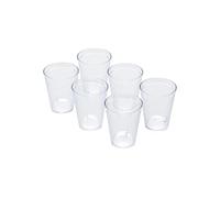 Omada Design - Juego de 6 vasos de agua de 275 ml, apilables, irrompibles, reutilizables, de plástico para uso exterior, línea Samba