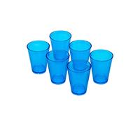 Omada Design - Juego de 6 vasos de agua de 275 ml, apilables, irrompibles, reutilizables, de plástico para uso exterior, línea Samba