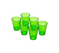 Omada Design - Juego de 6 vasos de agua de 275 ml, apilables, irrompibles, reutilizables, de plástico para uso exterior, línea Samba