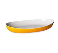 Omada Design Plato para servir u hornear en plástico irrompible de dos tonos, Made in Italy, 28 x 17 x 5 cm, apto para lavavajillas, ideal para platos fríos o calientes, línea Trendy
