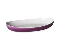 omada Design Plato para servir u hornear en plástico irrompible de dos tonos, Made in Italy, 28 x 17 x 5 cm, apto para lavavajillas, ideal para platos fríos o calientes, línea Trendy
