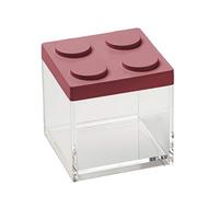 omada Design Recipiente para alimentos brick de 500 ml con tapa apilable y recipiente transparente - Línea Brickstore