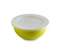 Omada Design Tazòn de 1.5 lt + tapa, diámetro 20 cm, blanco por dentro y coloreado por fuera, en polipropileno y antibacteriano, Sanaliving