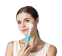 Omagek - Cabezal de cepillo de limpieza facial compatible con cepillo de dientes eléctrico Braun Oral b, cepillo de masaje eléctrico, cepillo de dientes eléctrico giratorio (blanco + azul)